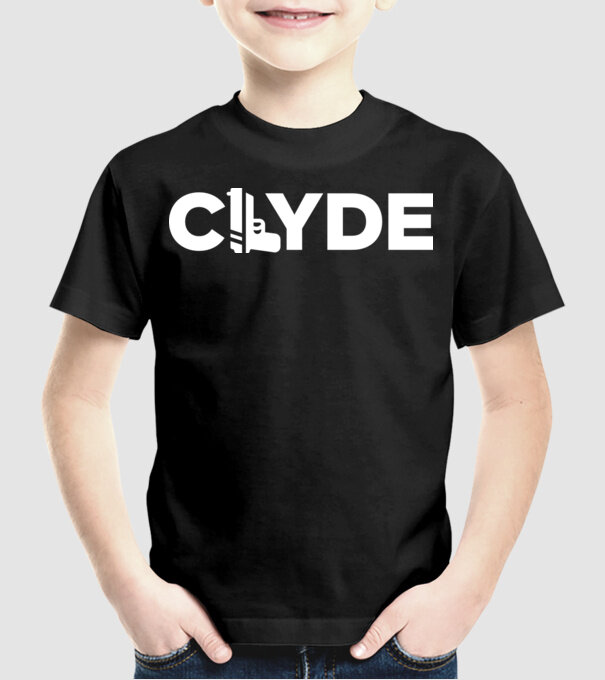 Bonnie és Clyde CLYDE model negru pe tricou