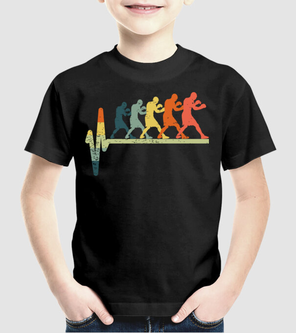 Box EKG model negru pe tricou