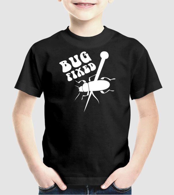 Bug fixed model negru pe tricou