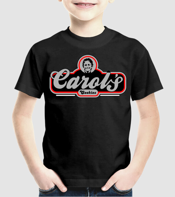 Carols cookies model negru pe tricou