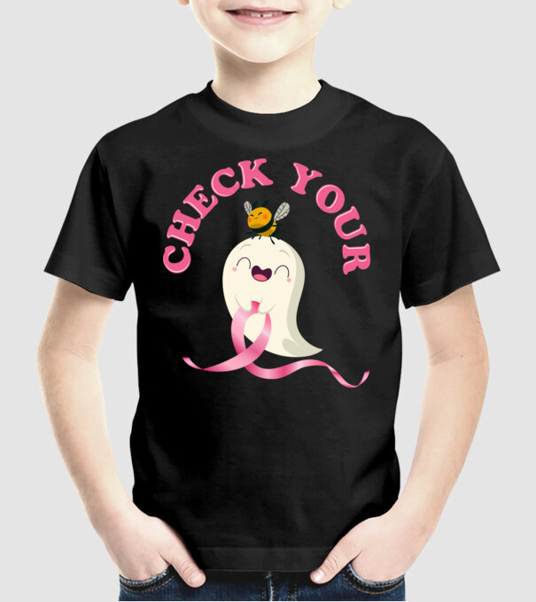 Check your boo-bees model negru pe tricou