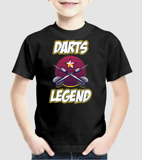Darts legend model negru pe tricou