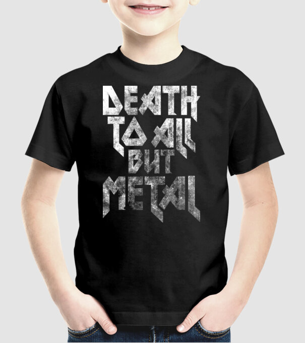 Death but metal model negru pe tricou