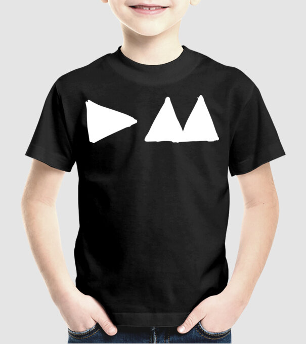 Depeche Mode triangle model negru pe tricou