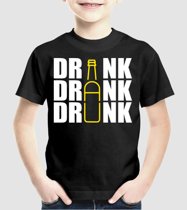 Drink drank drunk model negru pe tricou