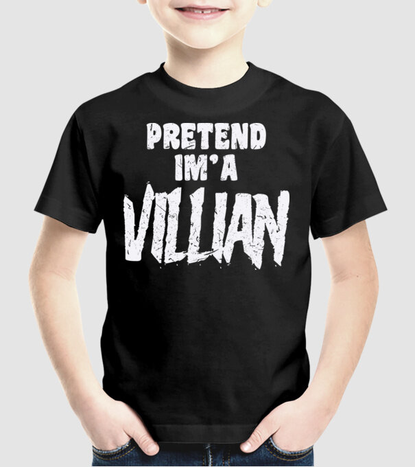 Villian carnaval model negru pe tricou
