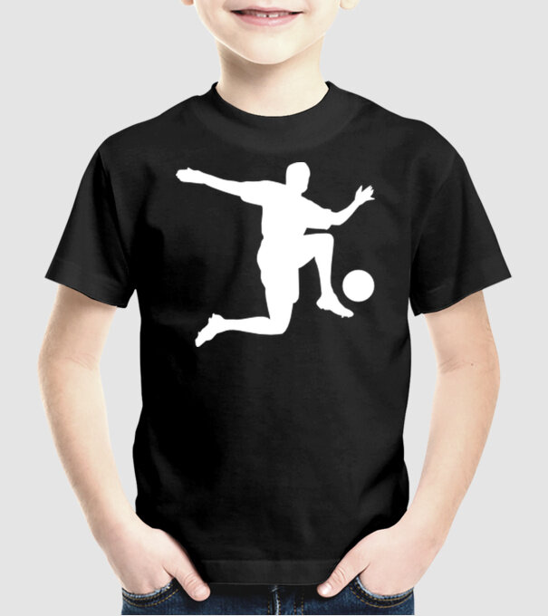 Fotbal 3 model negru pe tricou