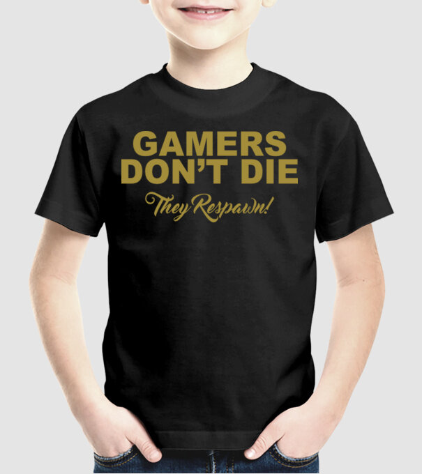 'Gamers don''t lie' model negru pe tricou