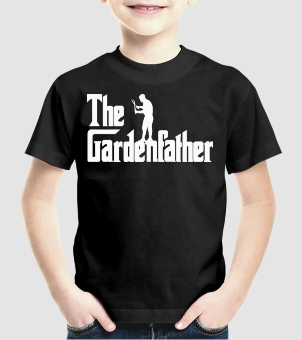 The Gardenfather model negru pe tricou