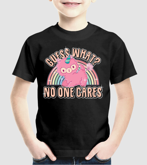 Guess what lama model negru pe tricou