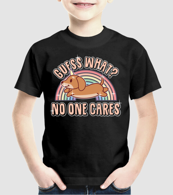 Guess what teckel model negru pe tricou
