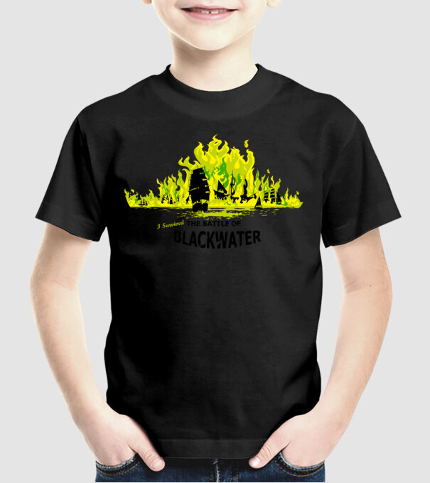 I Survived The Battle of Blackwater model negru pe tricou