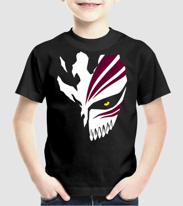 Ichigo Hollow Mask model negru pe tricou