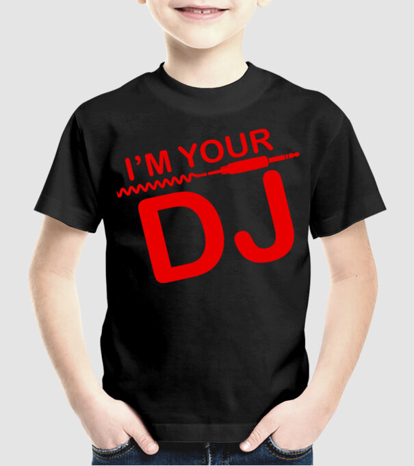 Im your DJ model negru pe tricou