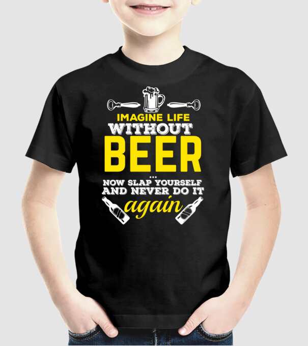 Imagine life model negru pe tricou