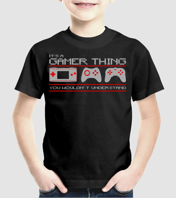 'It''s a gamer thing...' model negru pe tricou