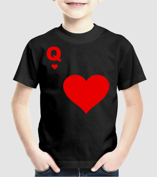 Regină model negru pe tricou