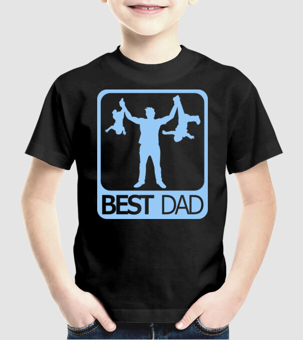 Cel mai bun tată model negru pe tricou