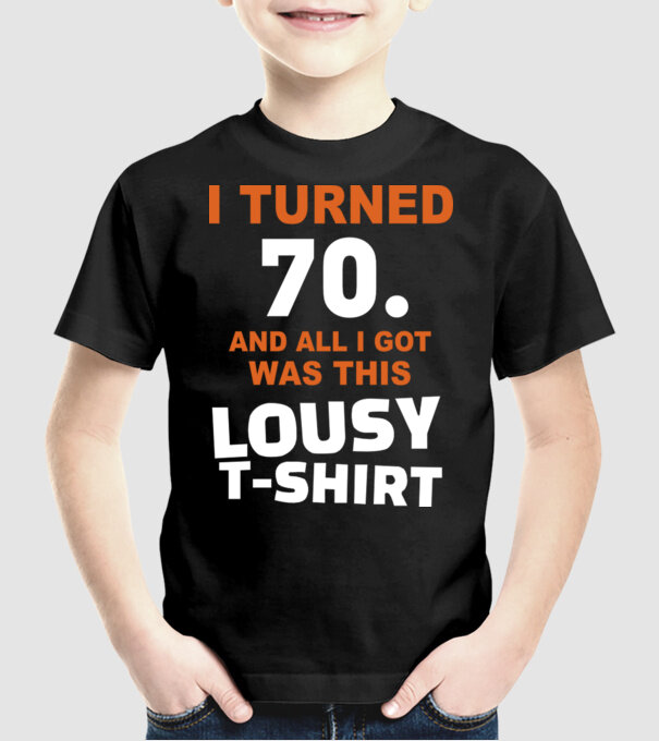 Lousy T-shirt 70. model negru pe tricou