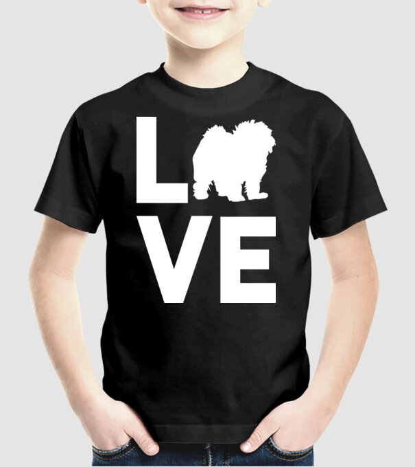 LOVE Bolognese model negru pe tricou