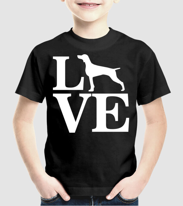 LOVE VIȘLĂ model negru pe tricou