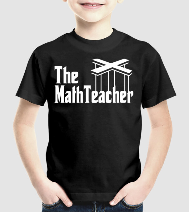 Profesor de matematică Mathteacher Godfather model negru pe tricou