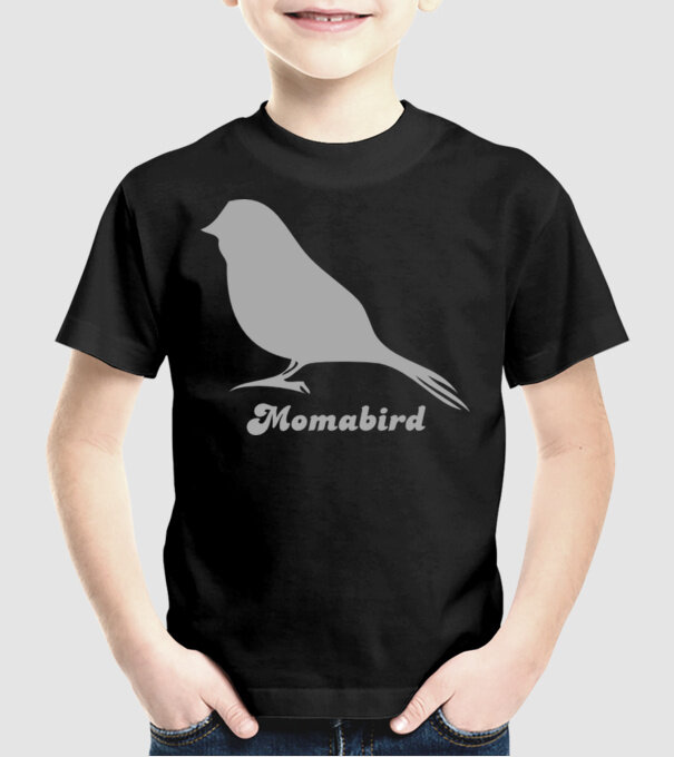 Momabird model negru pe tricou