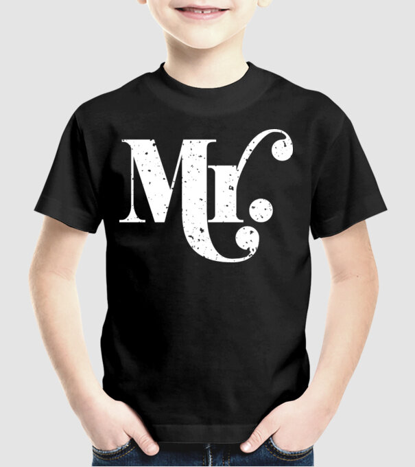 Mr 2 model negru pe tricou