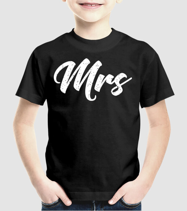 Mrs 1 model negru pe tricou
