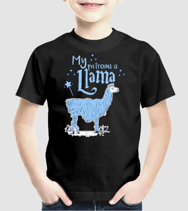 My patronus is Llama model negru pe tricou