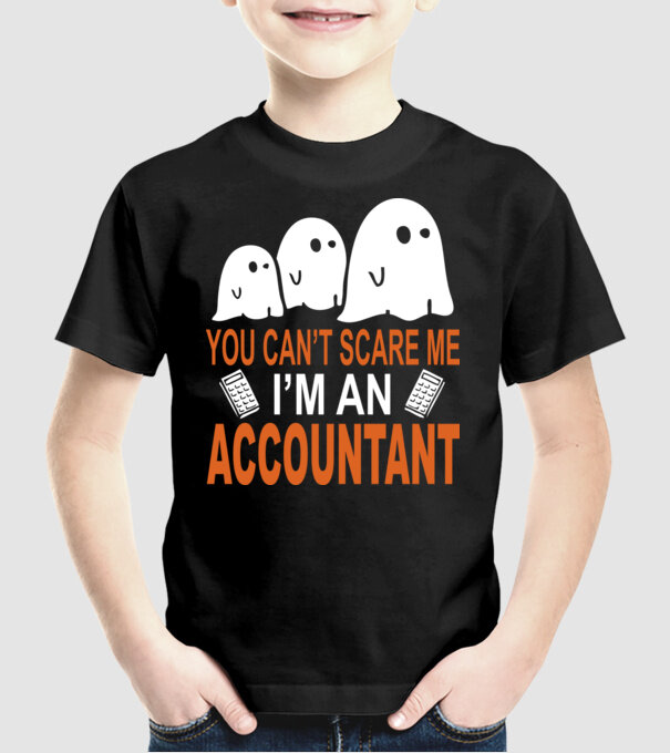 Nu mă poți speria... sunt contabil model negru pe tricou
