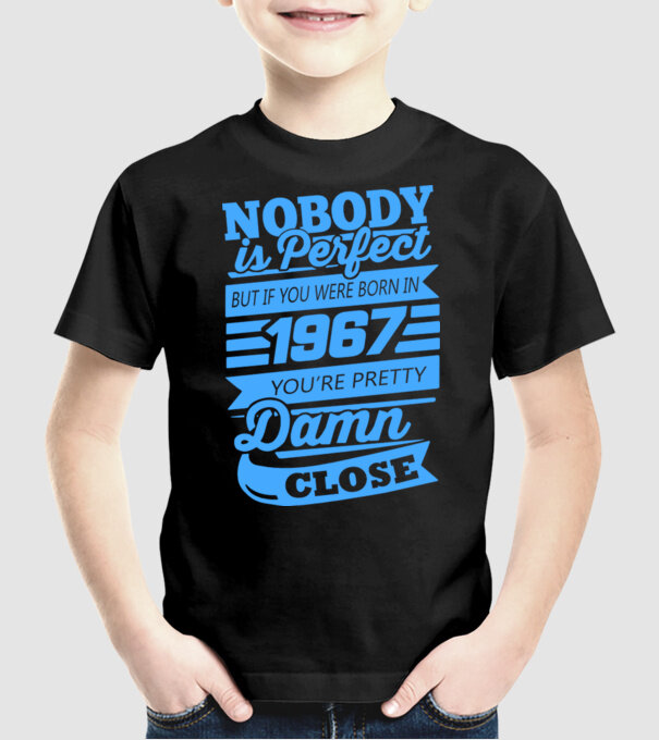 Nobody 1967 model negru pe tricou