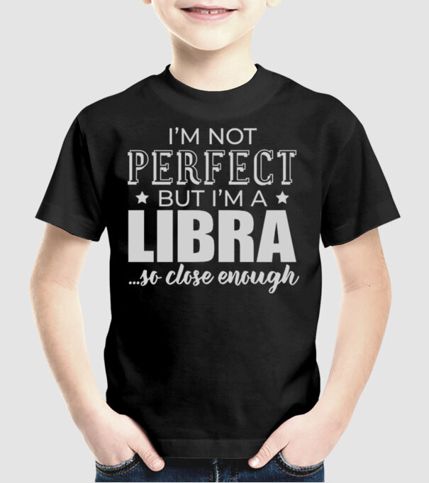 Not perfect, but LIBRA model negru pe tricou