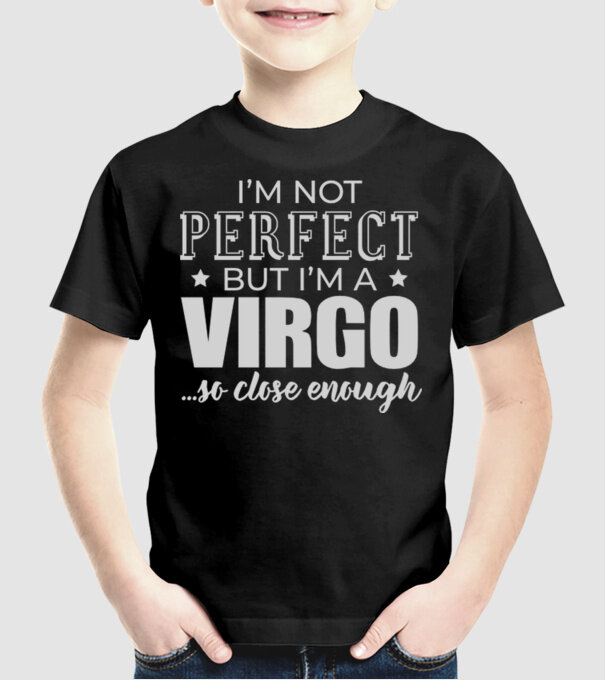 Not perfect, but VIRGO model negru pe tricou