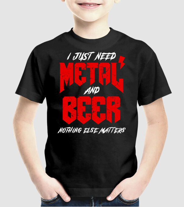 Nothing else matters model negru pe tricou