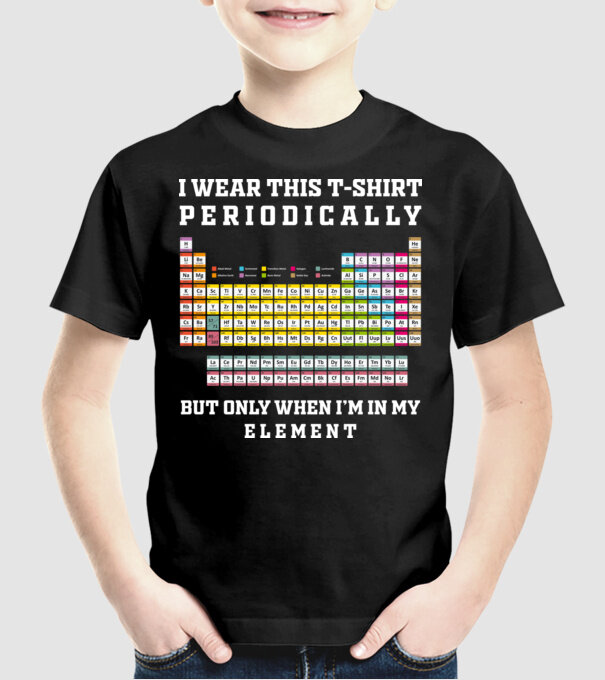 Periodically model negru pe tricou