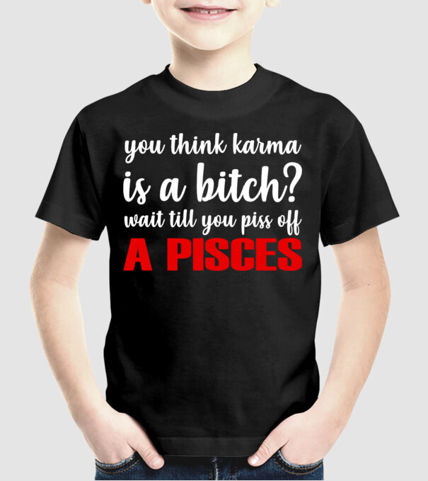 Piss of a PISCES model negru pe tricou