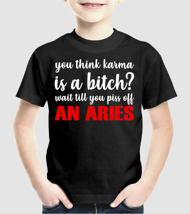 Piss of an ARIES model negru pe tricou