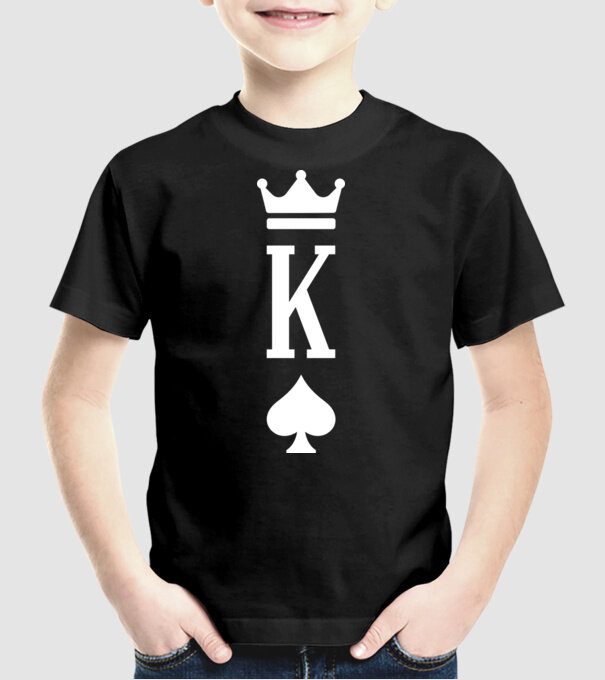 Playing cards King of spades model negru pe tricou