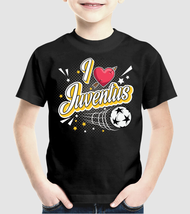 Popart Liverpool Juventus model negru pe tricou
