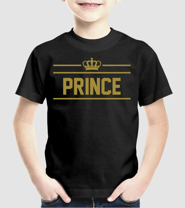 Prince model negru pe tricou