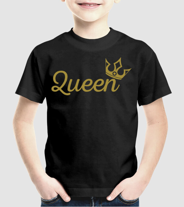 Queen model negru pe tricou