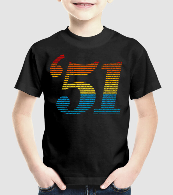 Retro Birthday 1951 model negru pe tricou