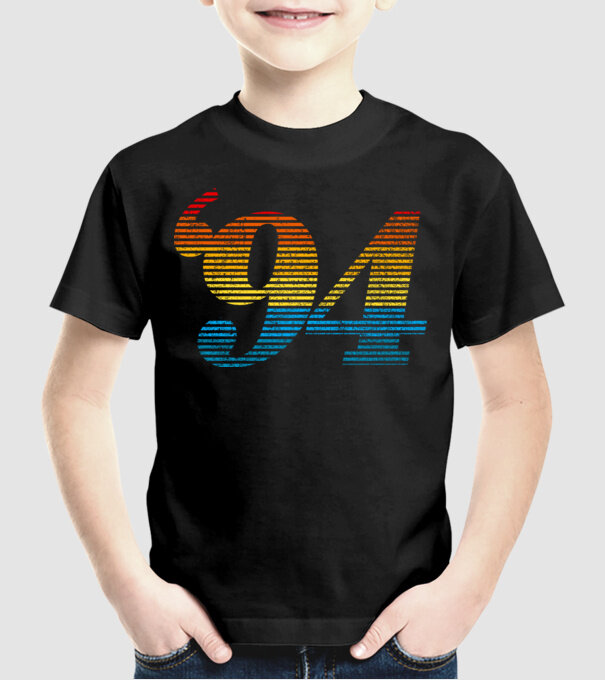 Retro Birthday 1994 model negru pe tricou