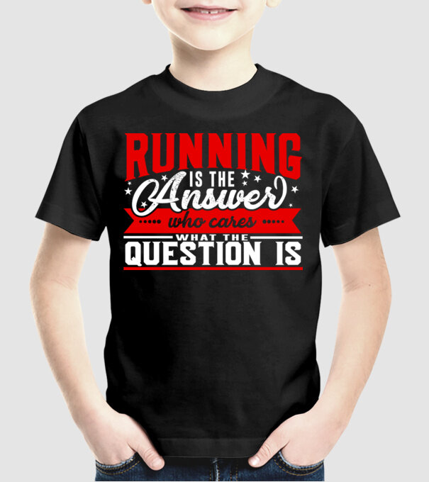 Sport is the answer ATLET model negru pe tricou