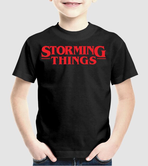 storming things - area 51 model negru pe tricou