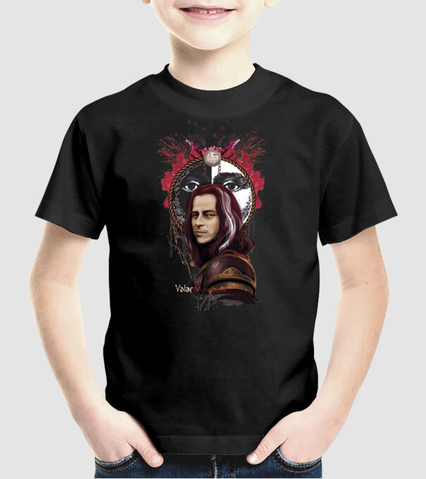 Valar Morghulis model negru pe tricou