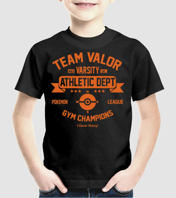 Valor champions model negru pe tricou