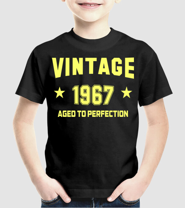 Vintage - 1967 model negru pe tricou