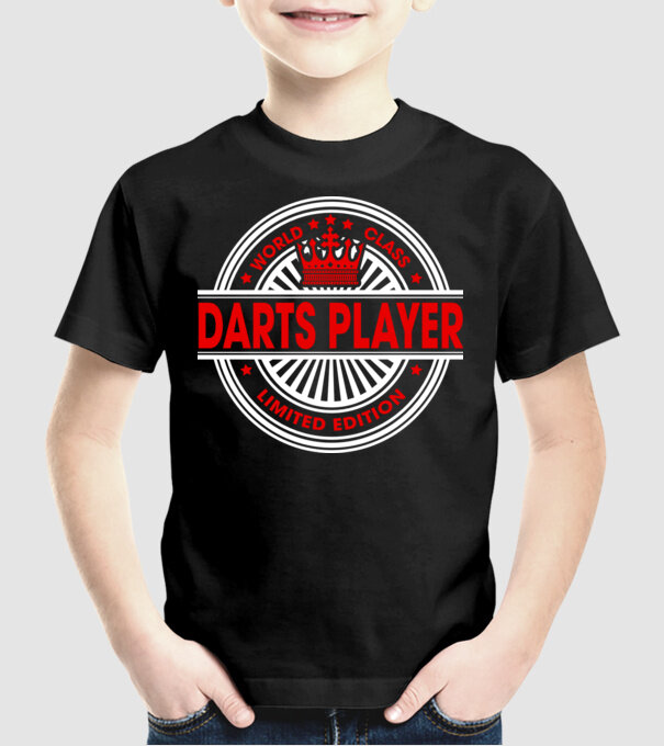 World class DARTS model negru pe tricou